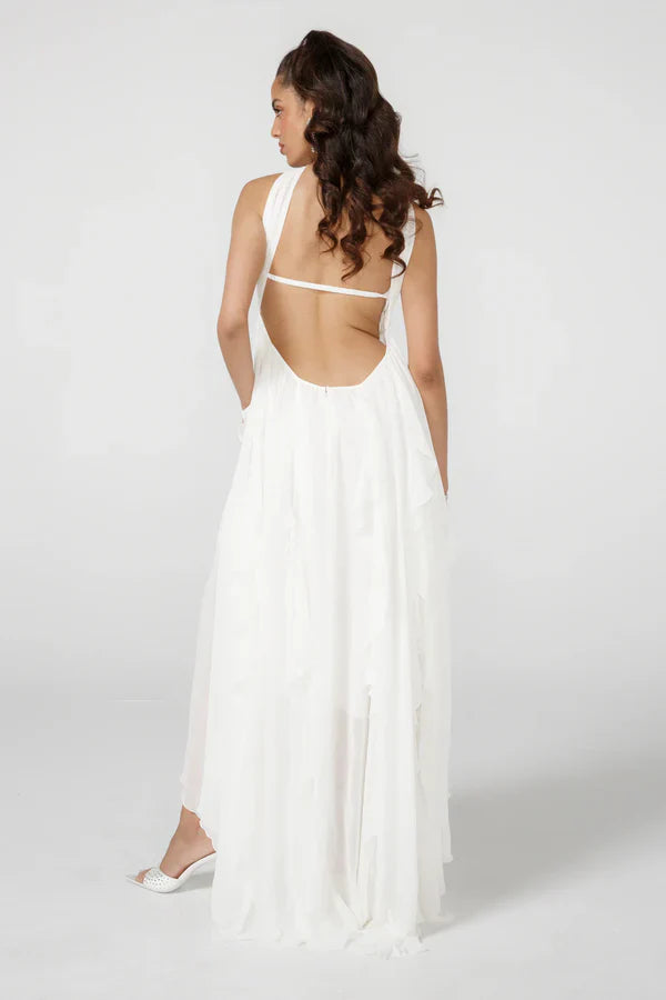 Vestido Com Babados Tendência Modern Ariel
