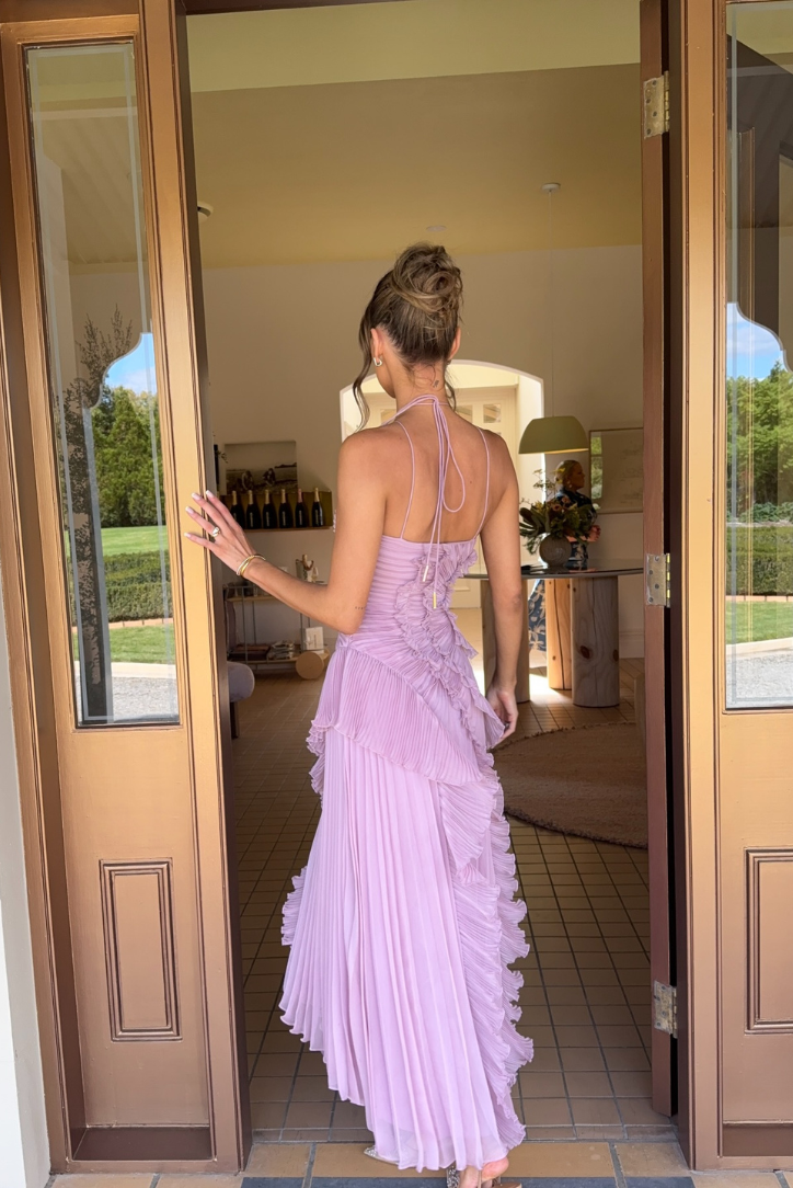 Vestido Assimétrico Tendência Modern Lilac