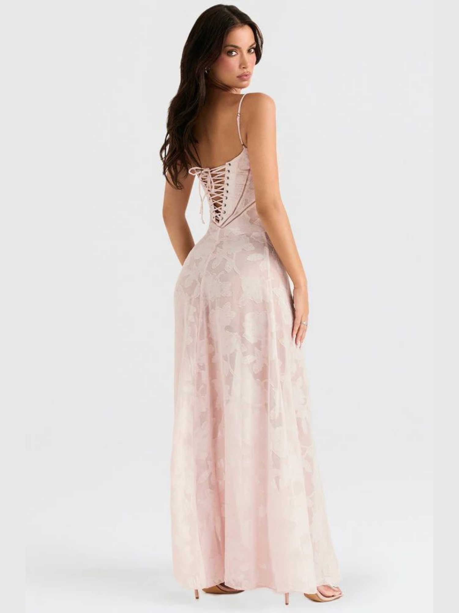 Vestido Longo Modelador com Amarrações Corselet Modern Selena - GOLDEN ERA