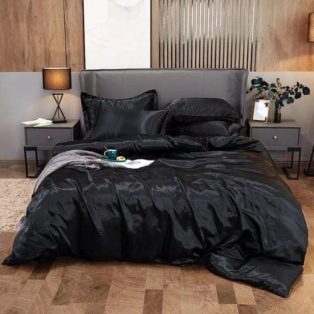 Conjunto de Roupas de Cama de Cetim Funnry™ - 4 unidades SUPER SOFT