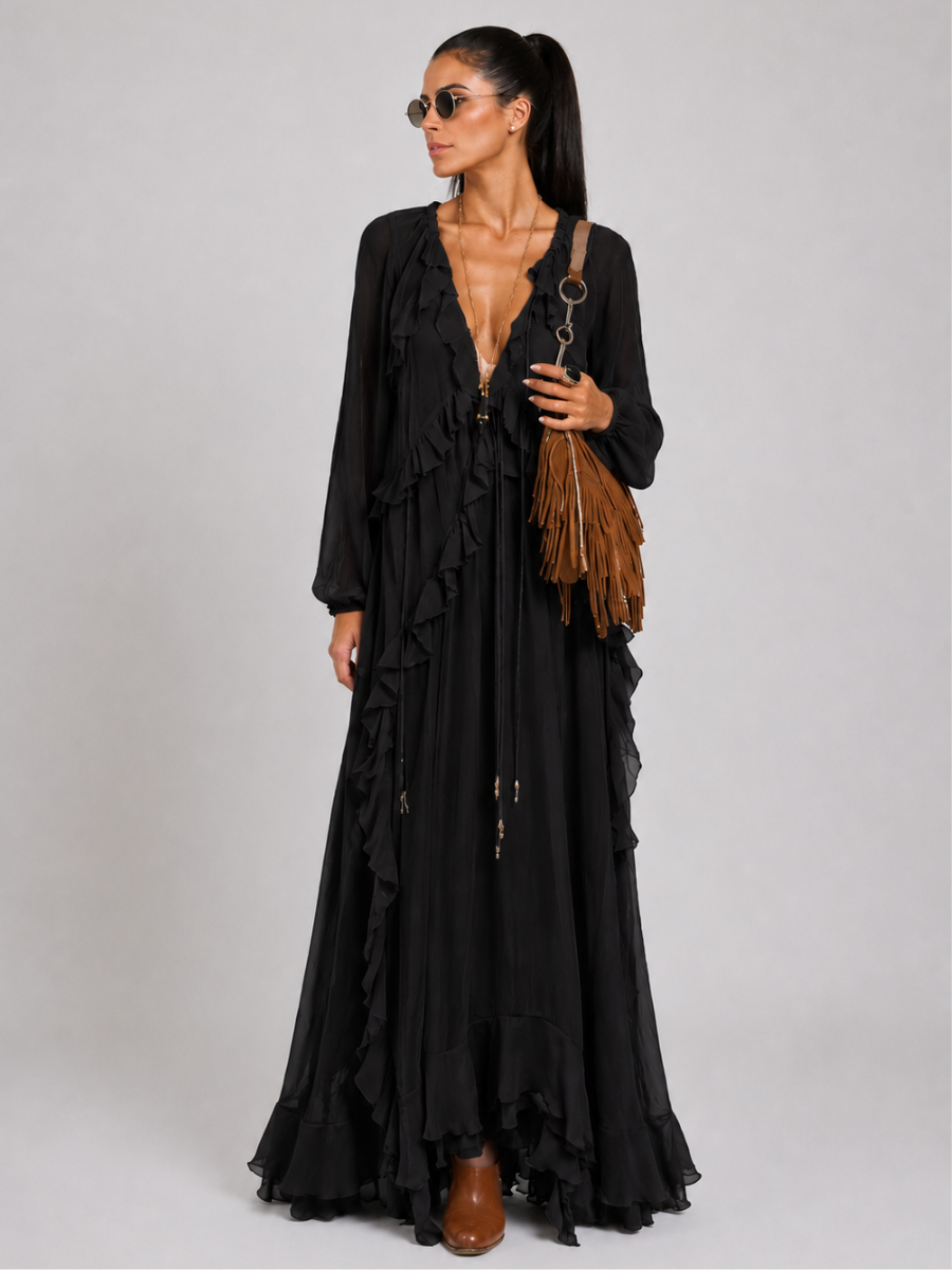 Vestido Feminino Longo Modern Letícia