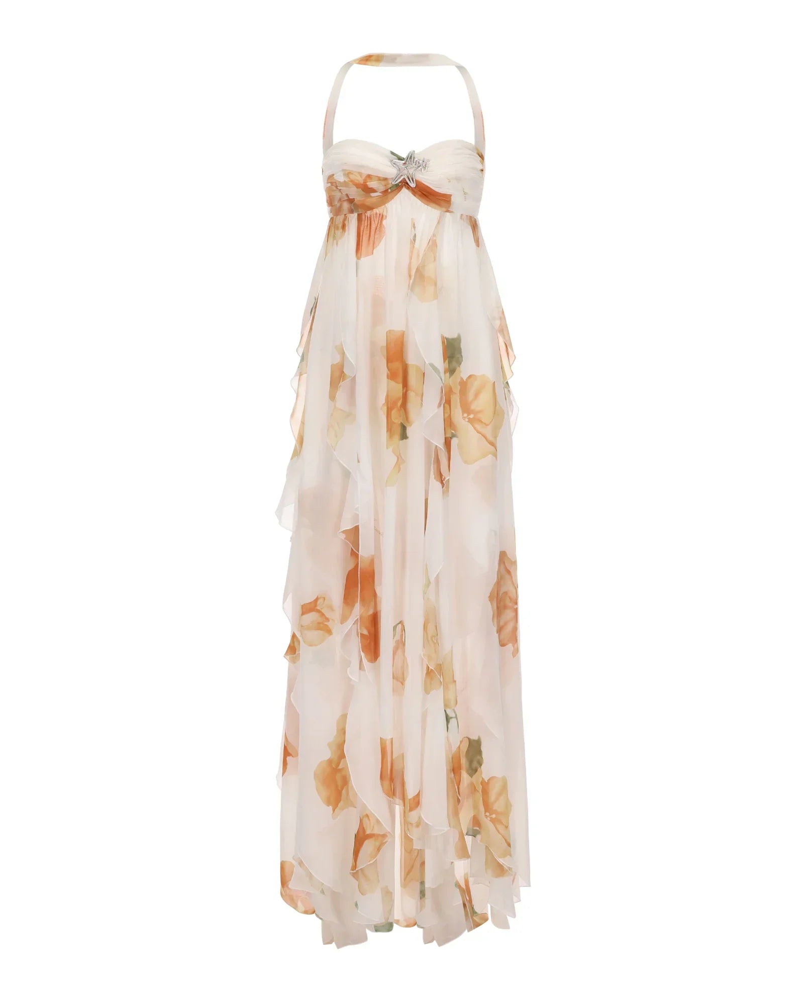 Vestido Com Babados Tendência Modern Ariel