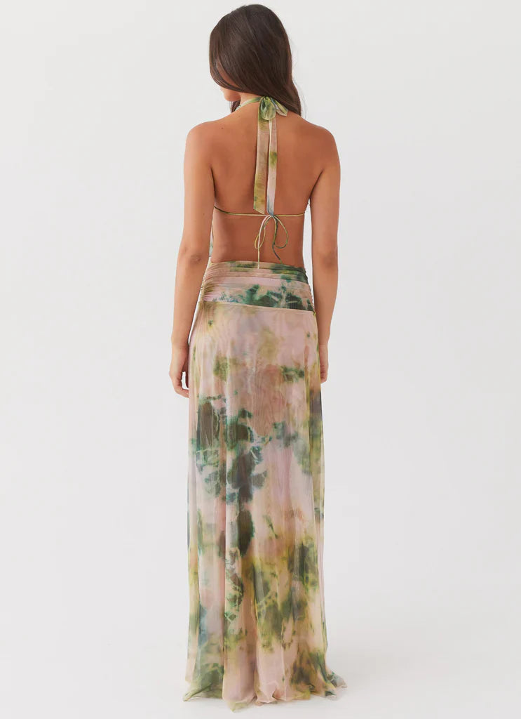 Vestido Longo Decote Frontal Modern Serena