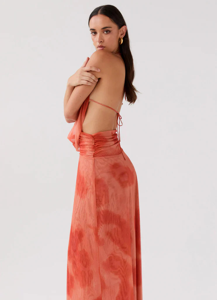 Vestido Longo Decote Frontal Modern Serena