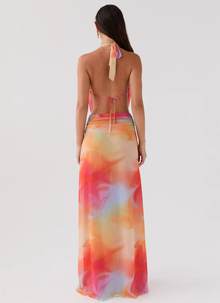 Vestido Longo Decote Frontal Modern Serena