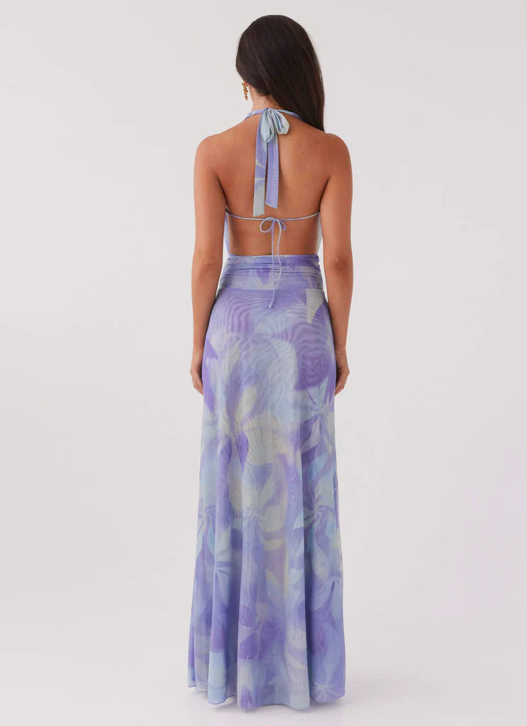 Vestido Longo Decote Frontal Modern Serena