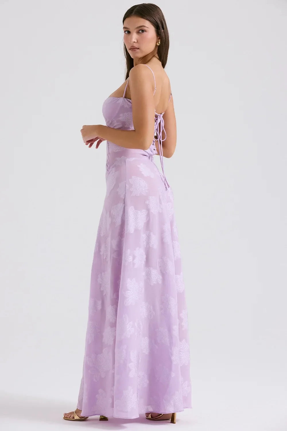 Vestido Longo Modelador com Amarrações Corselet Modern Selena - GOLDEN ERA