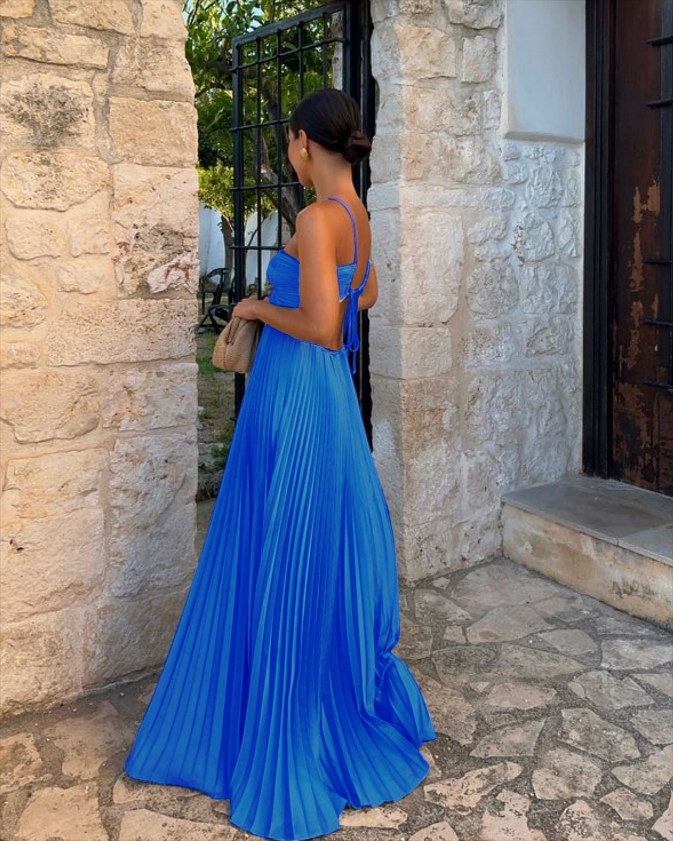 Vestido Longo Plissado Modern Loren