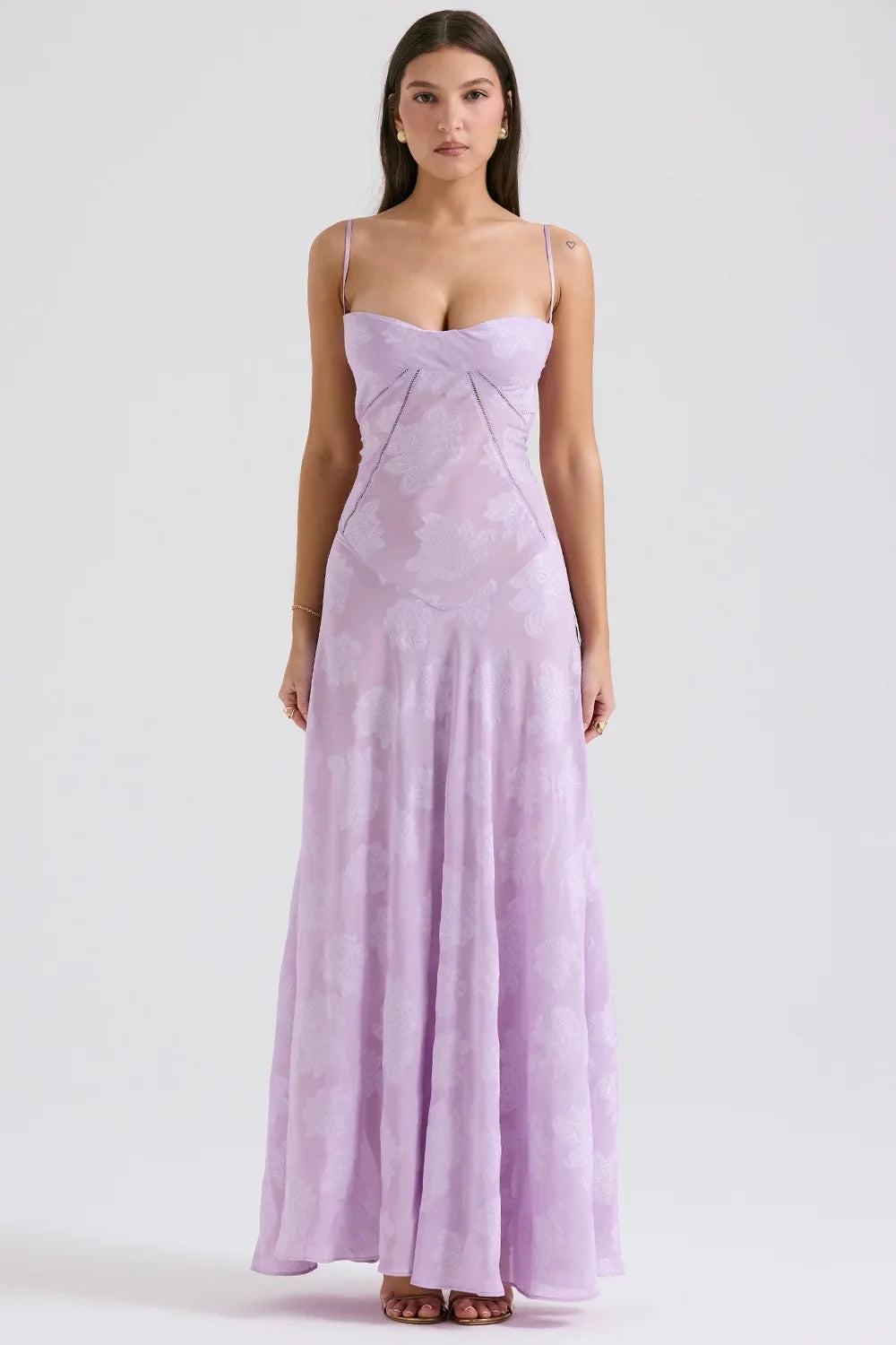 Vestido Longo Modelador com Amarrações Corselet Modern Selena - GOLDEN ERA