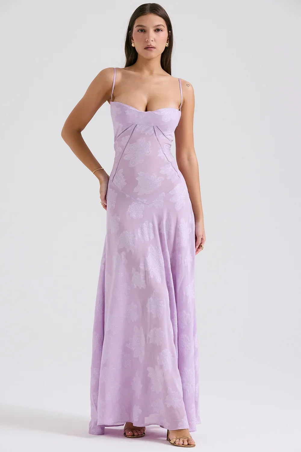 Vestido Longo Modelador com Amarrações Corselet Modern Selena - GOLDEN ERA