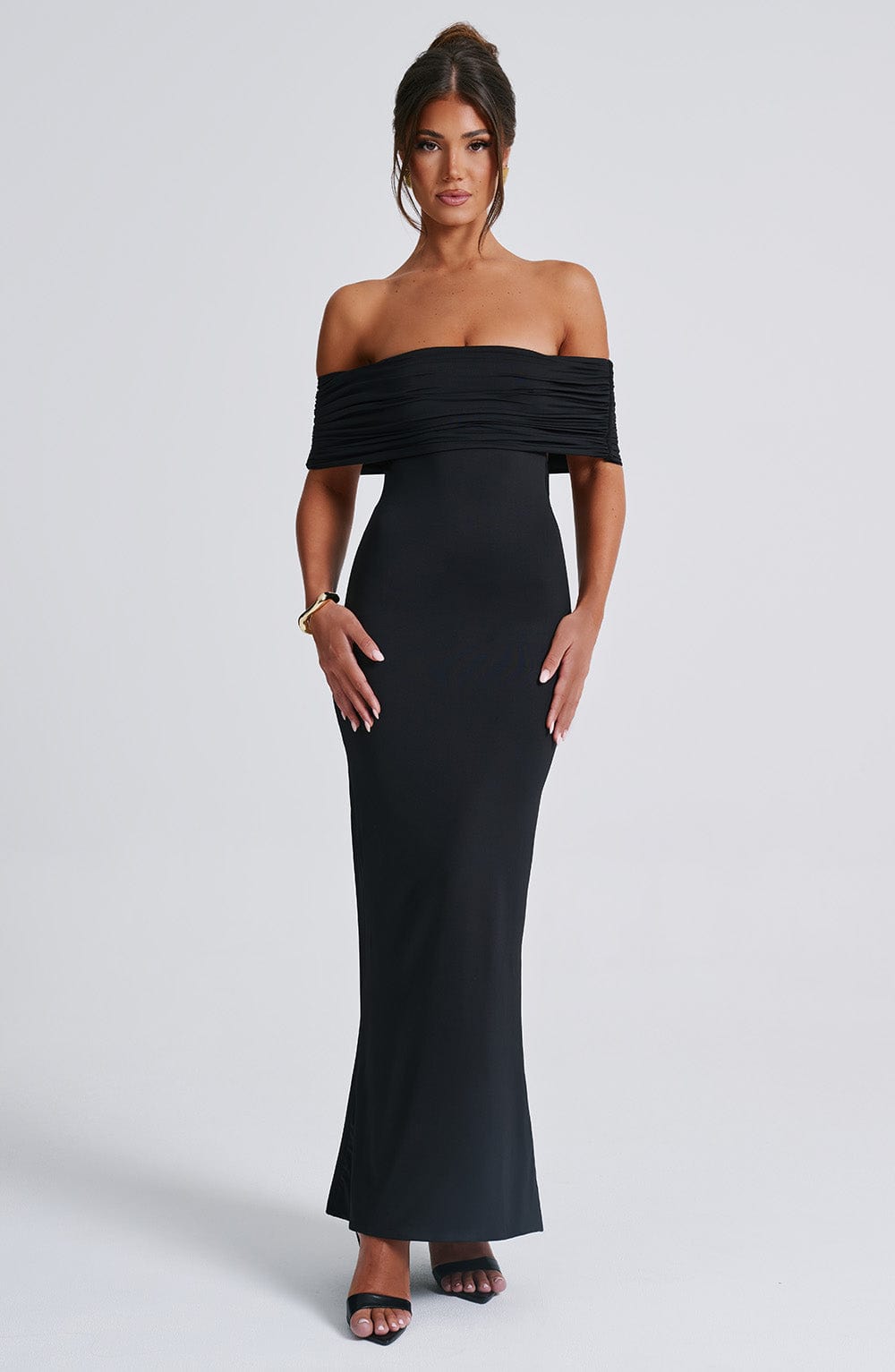 Vestido Longo Ombro a Ombro Costas Aberta Modern Luiza