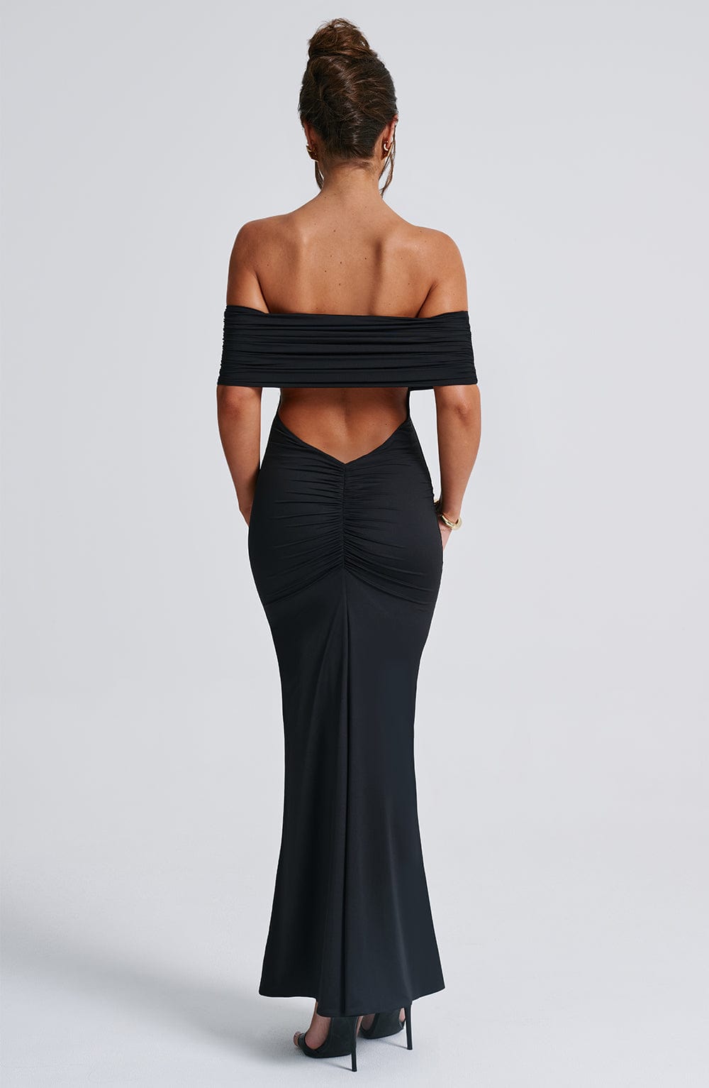 Vestido Longo Ombro a Ombro Costas Aberta Modern Luiza