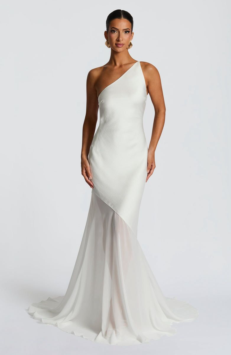 Vestido Longo Cetim Costas Aberta Modern Allure
