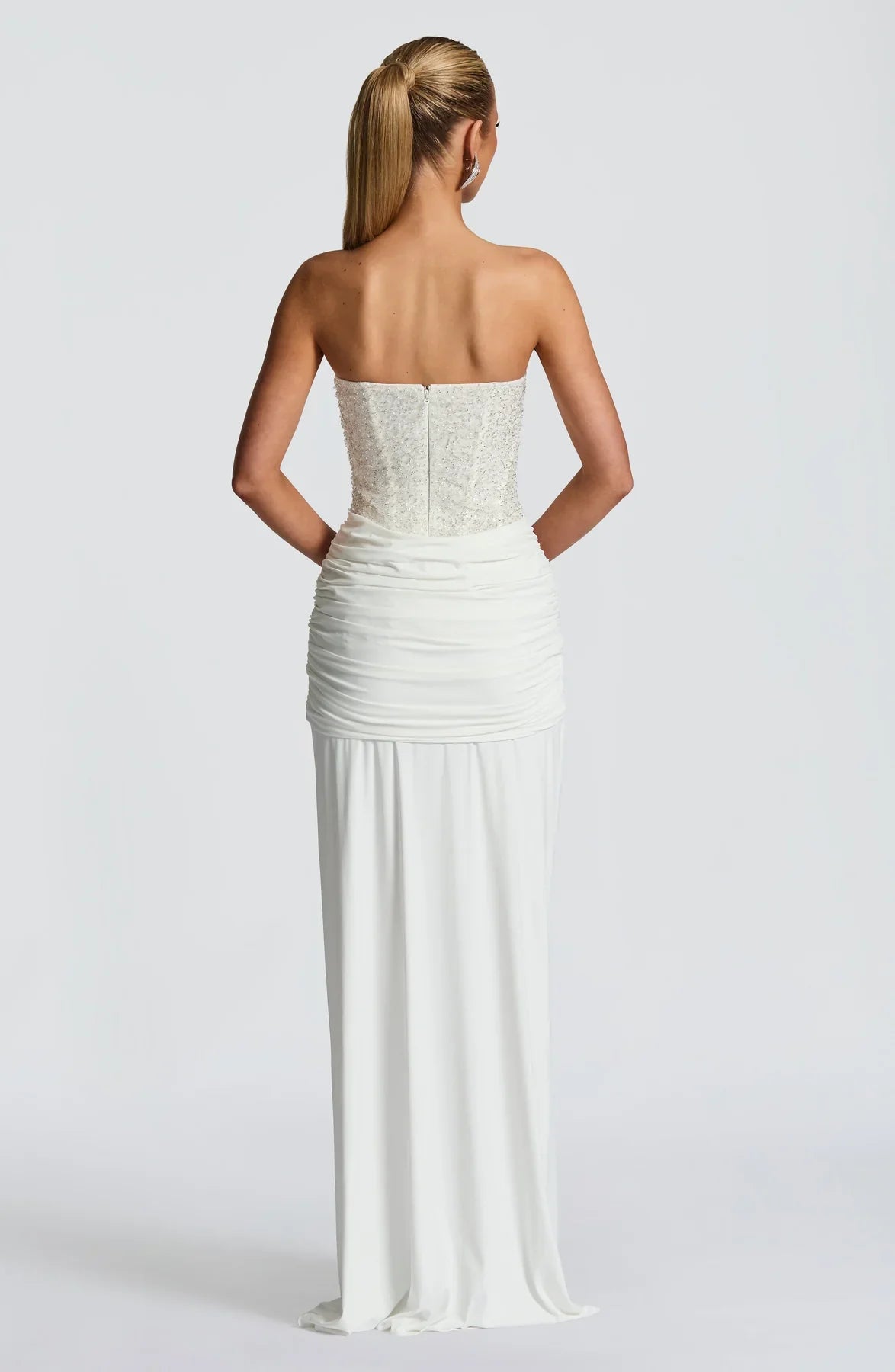 Vestido Longo Corselet de Paetê Modern Dálya