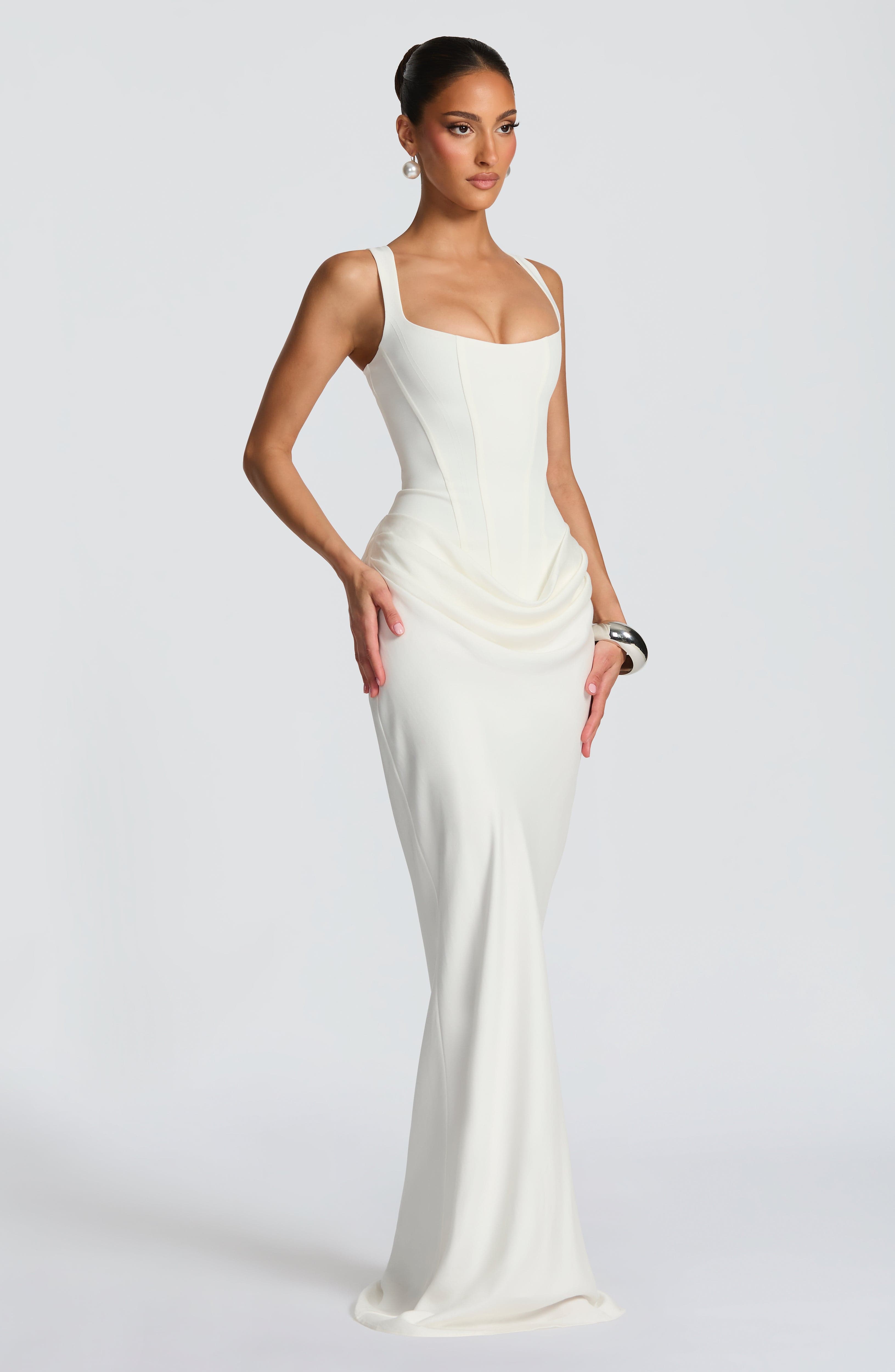 Vestido Longo com Corselet Modern Mia