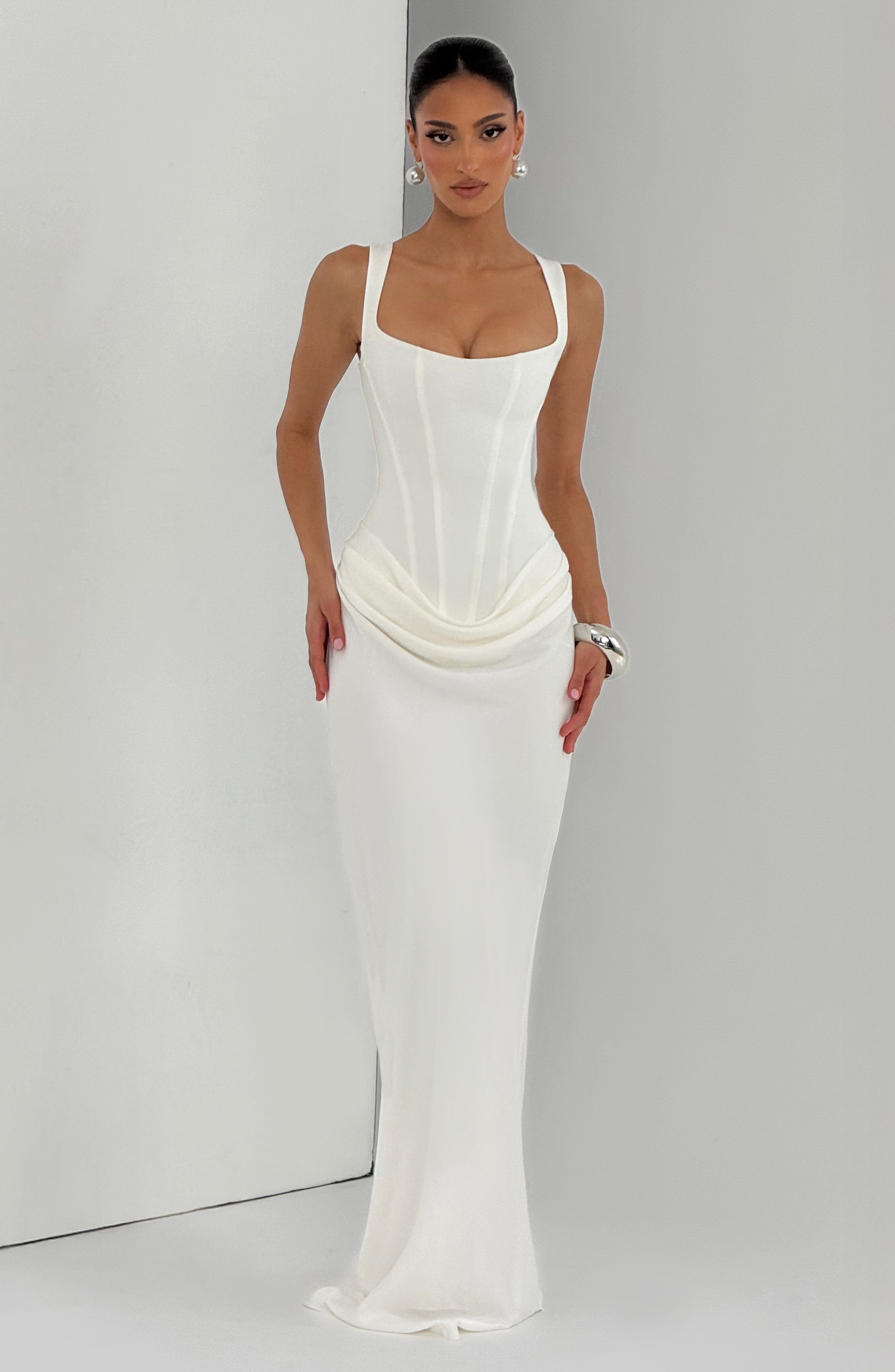 Vestido Longo com Corselet Modern Mia
