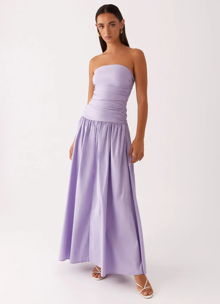 Vestido Sem Alças Elegante Modern Merlot
