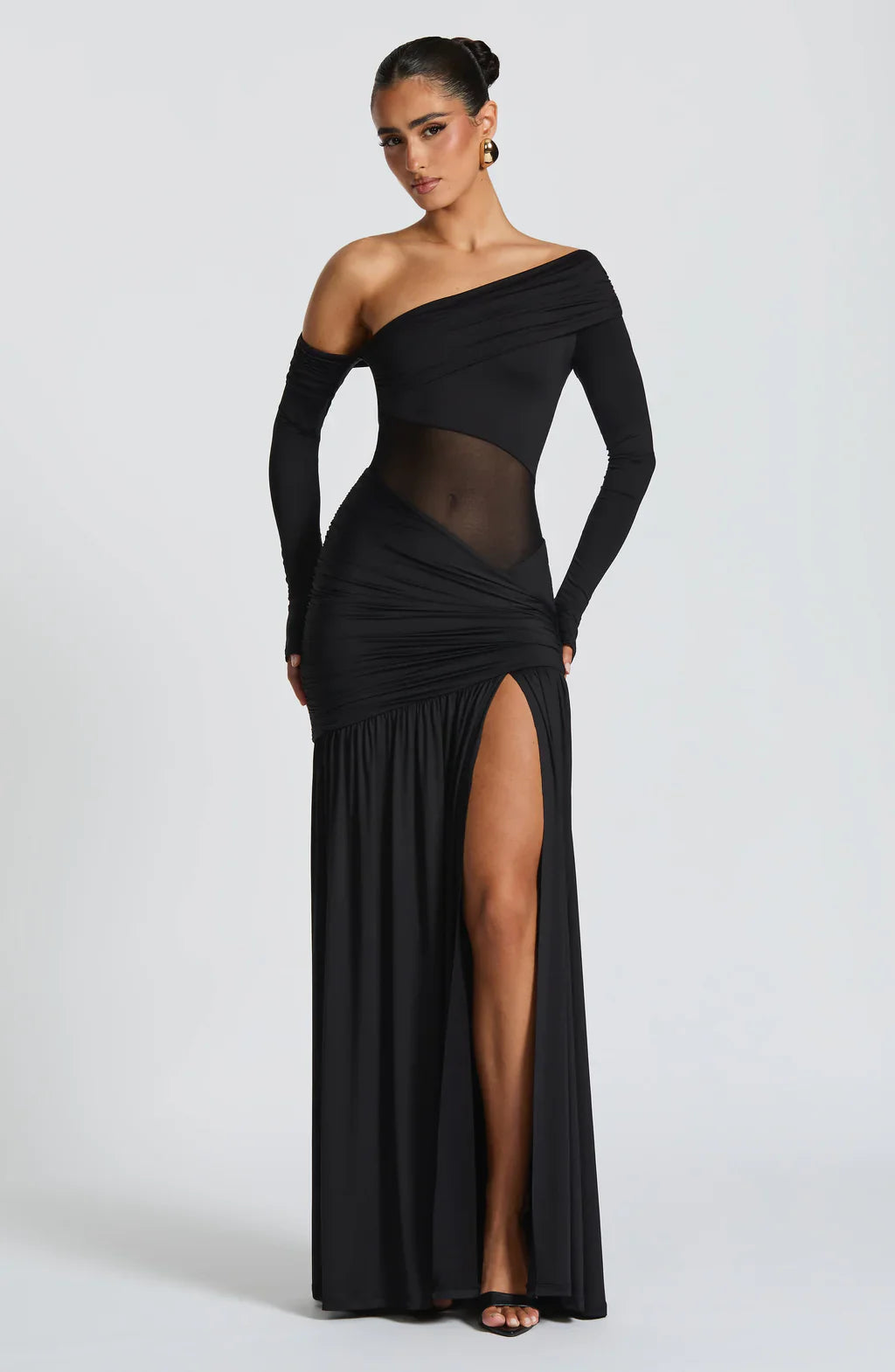 Vestido Longo Manga Comprida Modern Seraphine