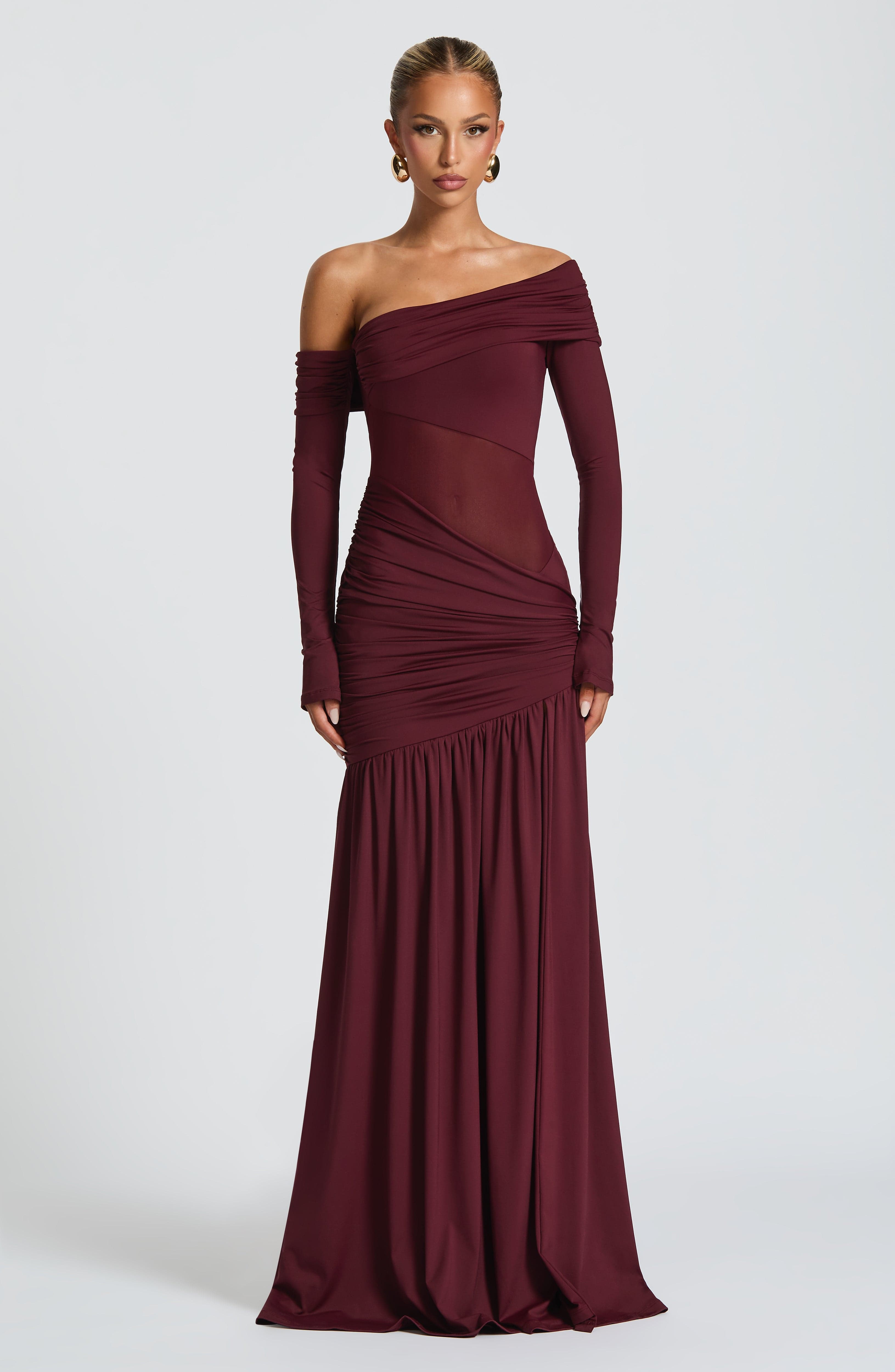 Vestido Longo Manga Comprida Modern Seraphine