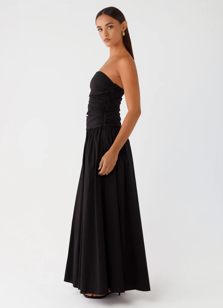 Vestido Sem Alças Elegante Modern Merlot