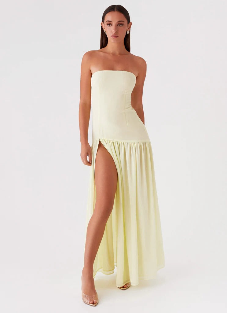 Vestido Longo Tomara que Caia Com Fenda Modern Eden