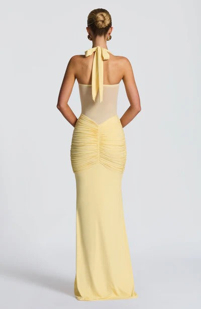 Vestido Longo Com Amarração Frontal Modern Vixen