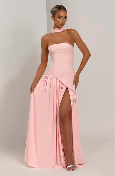 Vestido Longo Sem Alças Elegante Modern Mya