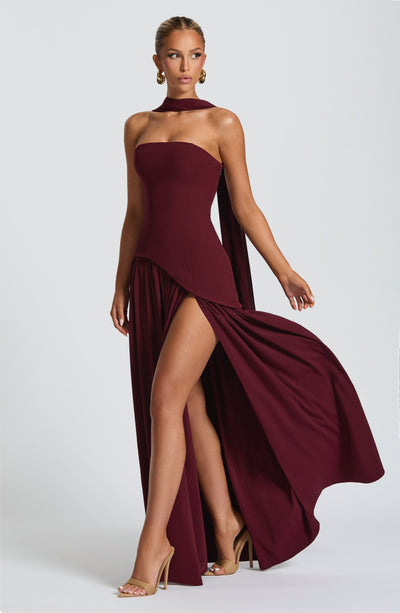 Vestido Longo Sem Alças Elegante Modern Mya