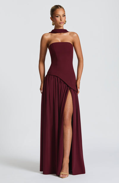 Vestido Longo Sem Alças Elegante Modern Mya