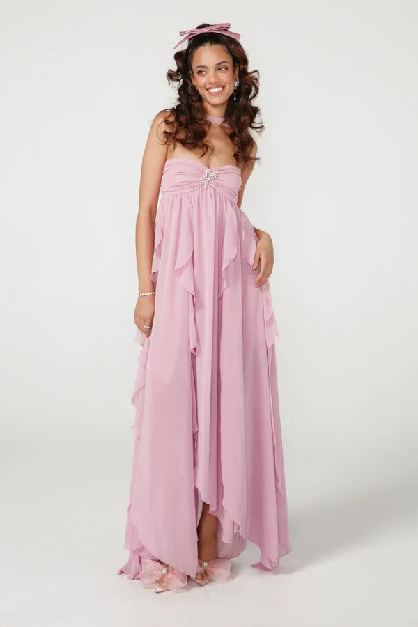 Vestido Com Babados Tendência Modern Ariel