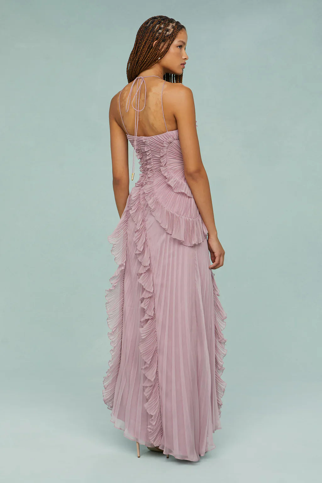 Vestido Assimétrico Tendência Modern Lilac
