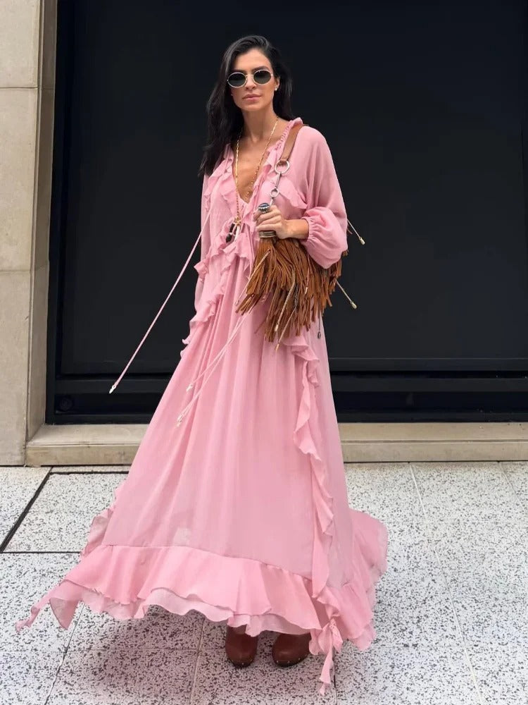 Vestido Feminino Longo Modern Letícia