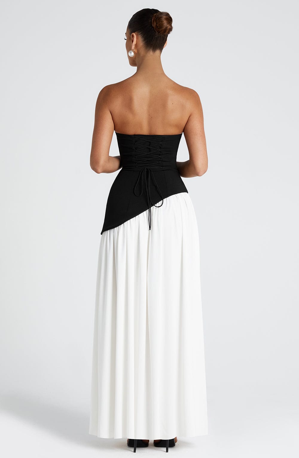 Vestido Longo Sem Alças Elegante Modern Mya