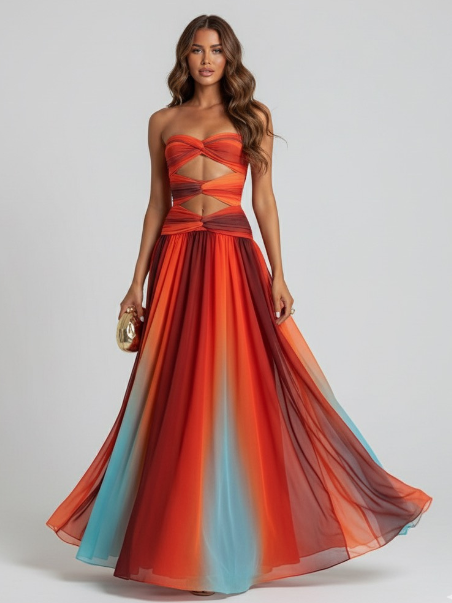 Vestido Longo Sem Alças  Modern Amsterdã - OASIS