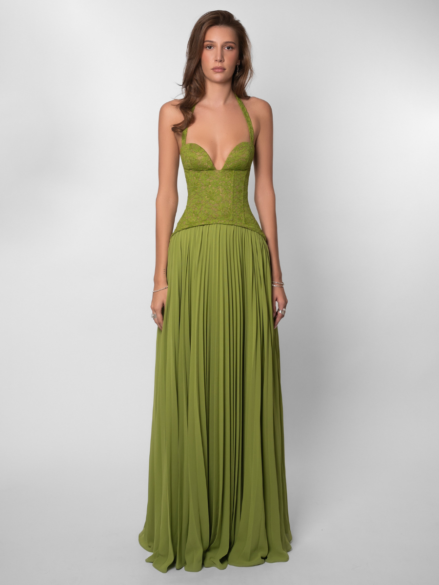 Vestido Longo Efeito Corselet Modern Jasmynne