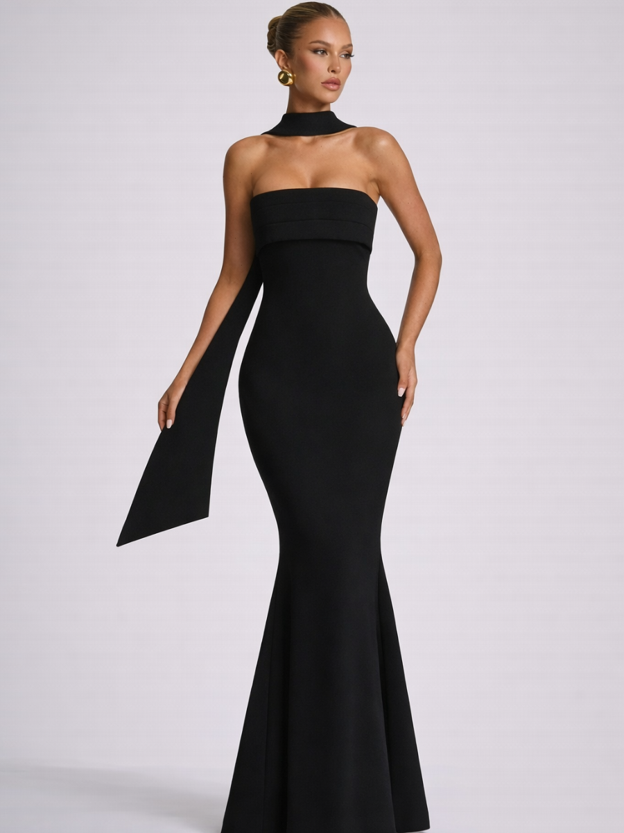Vestido Longo sem Alças Modern Liz