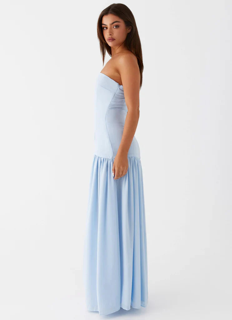 Vestido Longo Tomara que Caia  Com Fenda Modern Eden