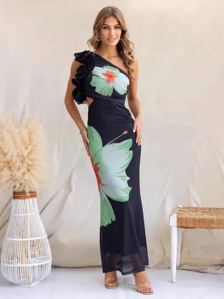 Vestilo Longo Floral Ombro Só Modern Layla