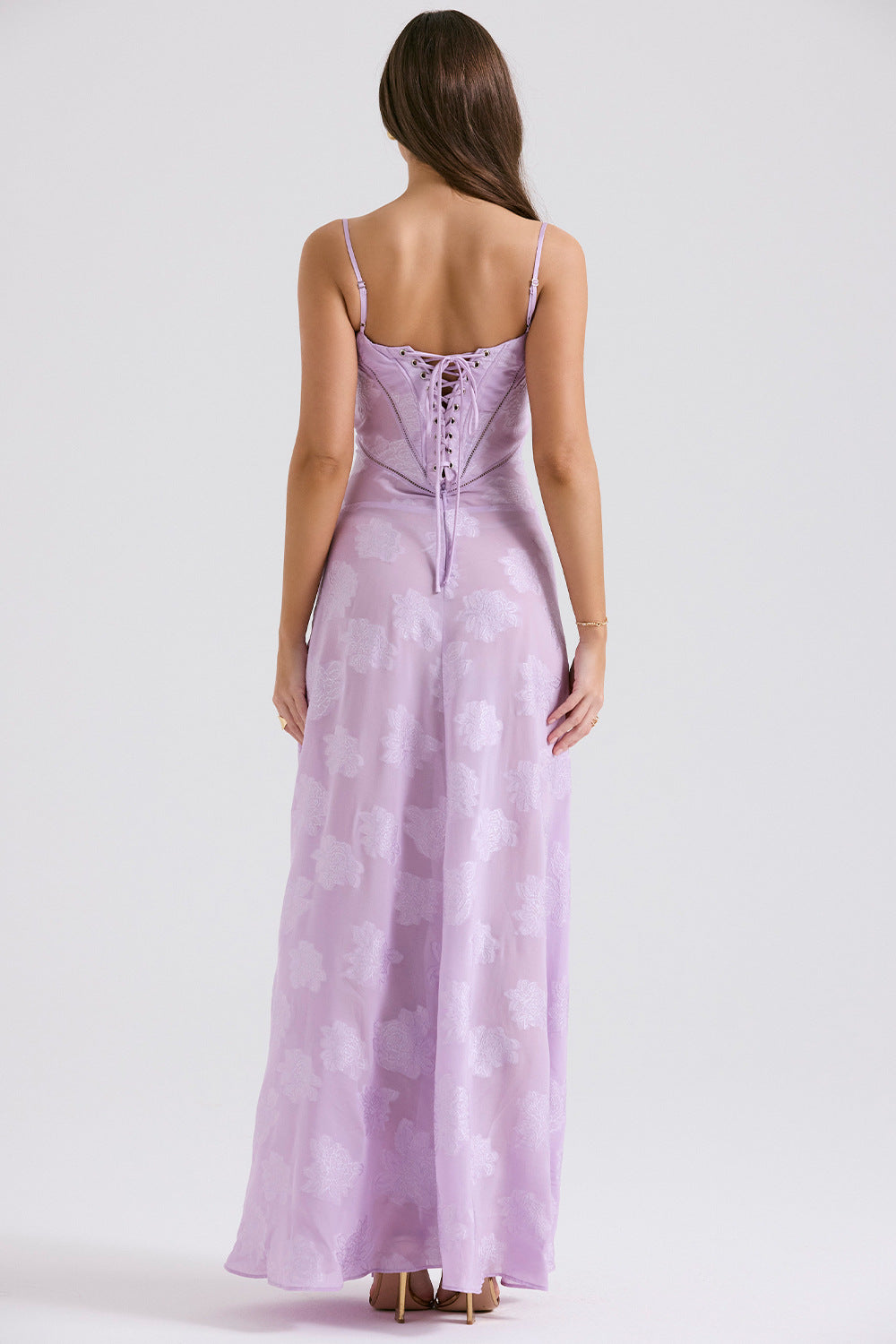 Vestido Longo Modelador com Amarrações Corselet Modern Selena - GOLDEN ERA