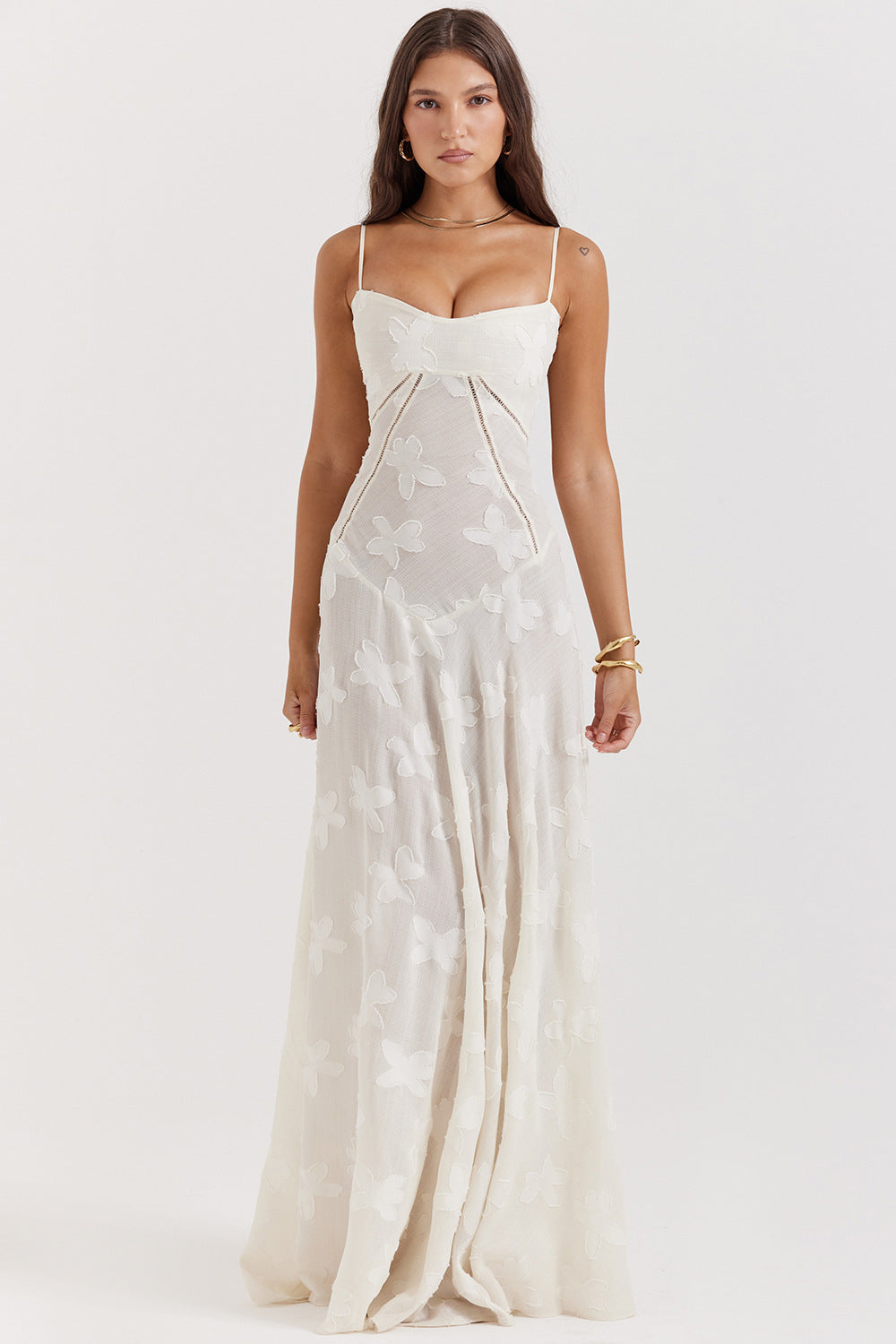 Vestido Longo Modelador com Amarrações Corselet Modern Selena - GOLDEN ERA