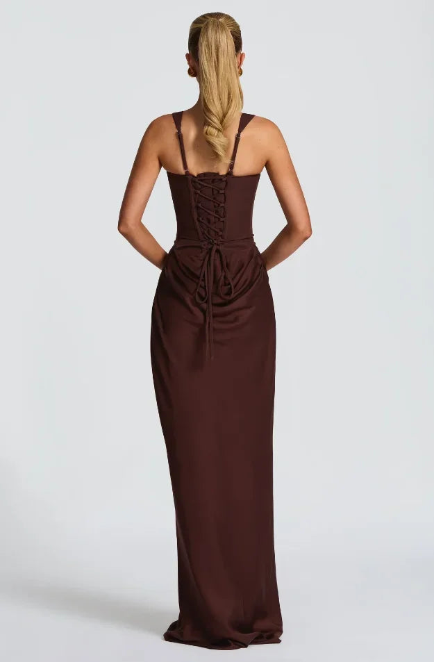 Vestido Longo com Corselet Modern Mia