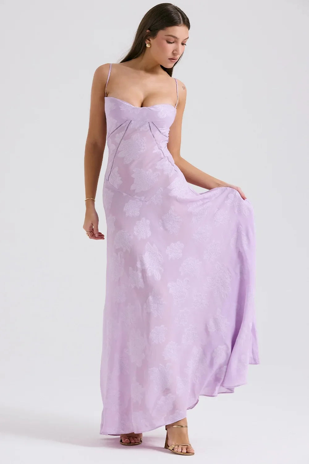 Vestido Longo Modelador com Amarrações Corselet Modern Selena - GOLDEN ERA