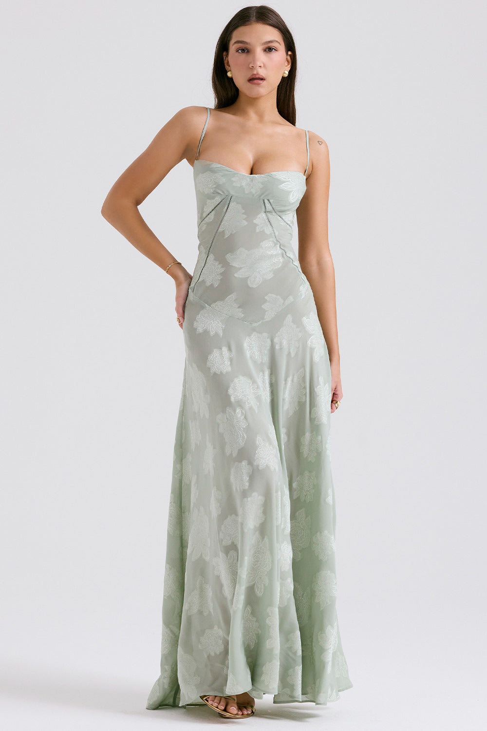 Vestido Longo Modelador com Amarrações Corselet Modern Selena - GOLDEN ERA