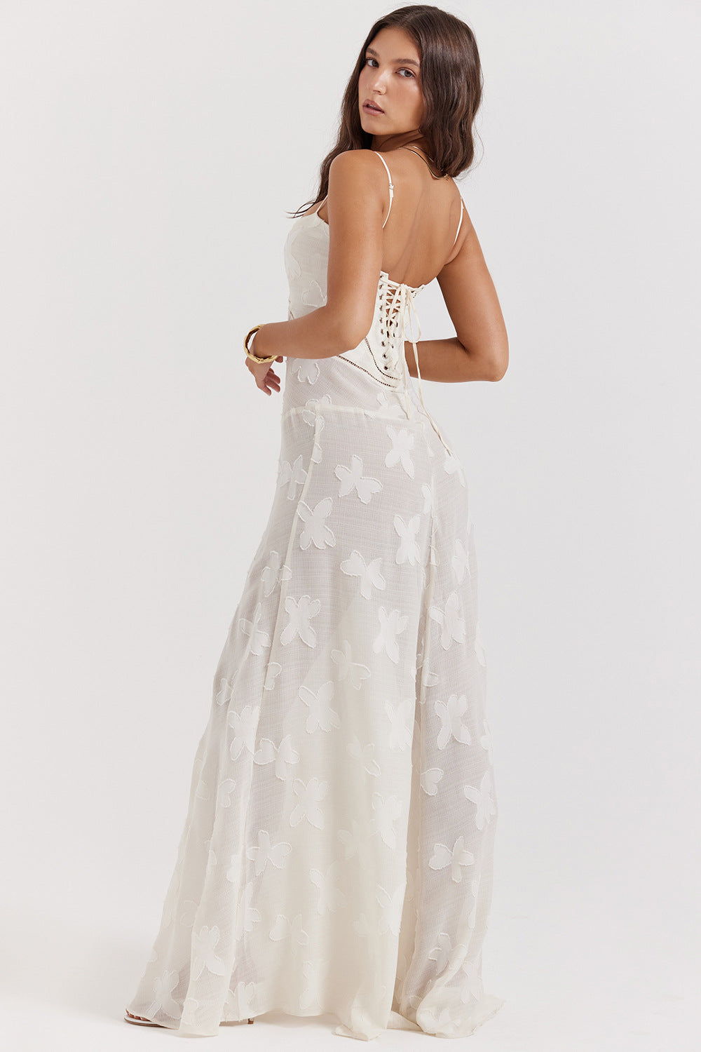 Vestido Longo Modelador com Amarrações Corselet Modern Selena - GOLDEN ERA