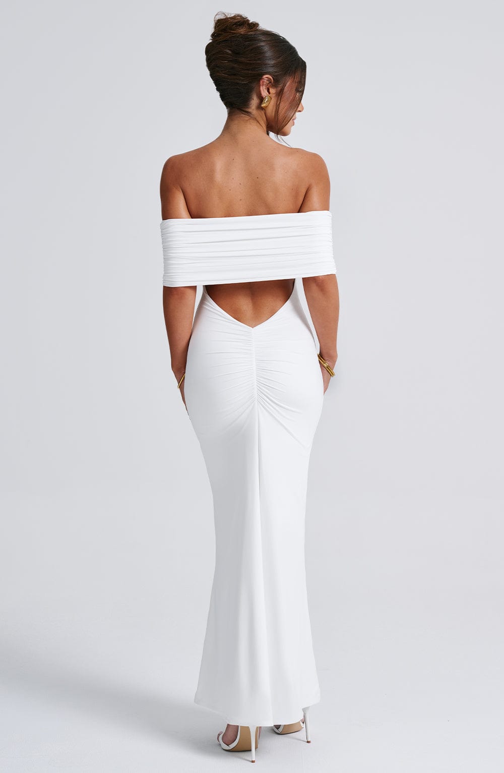 Vestido Longo Ombro a Ombro Costas Aberta Modern Luiza