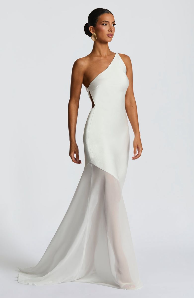 Vestido Longo Cetim Costas Aberta Modern Allure