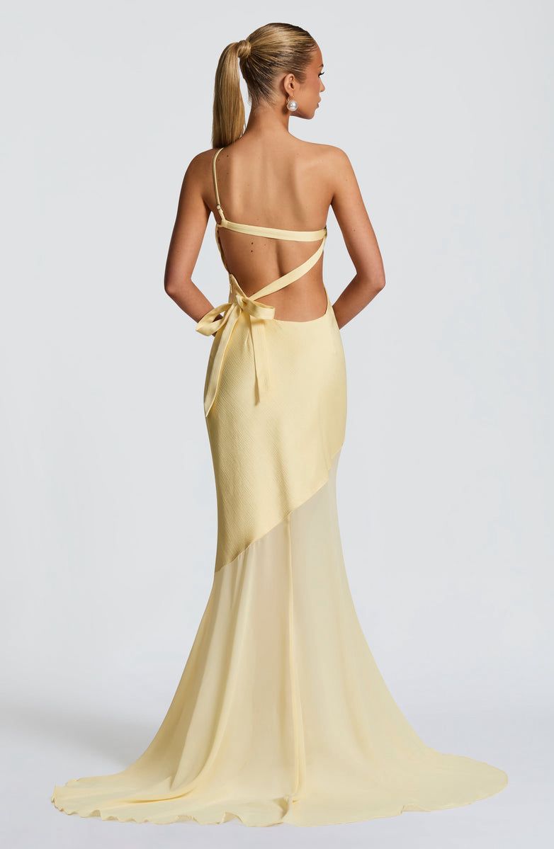 Vestido Longo Cetim Costas Aberta Modern Allure