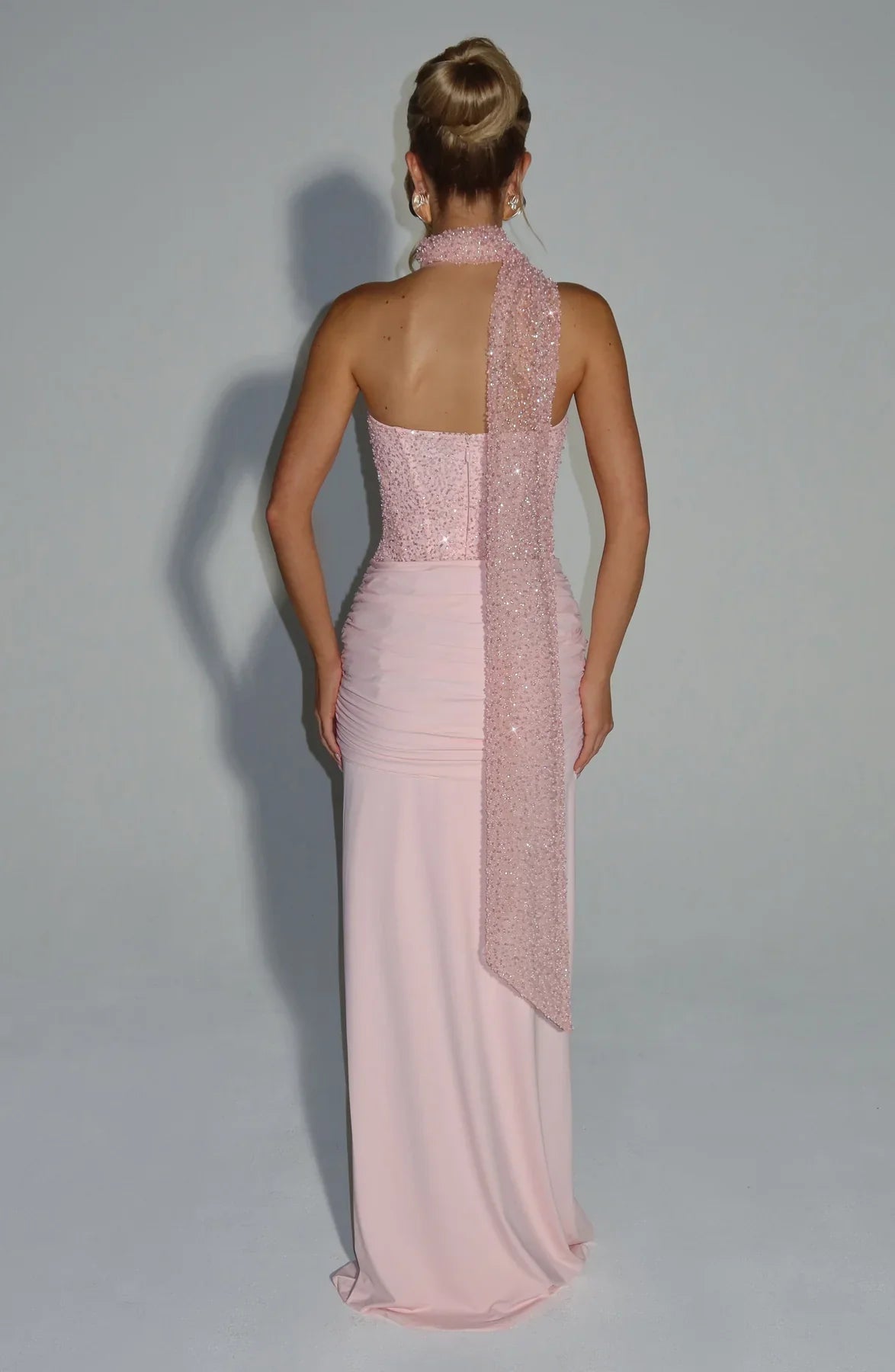 Vestido Longo Corselet de Paetê Modern Dálya
