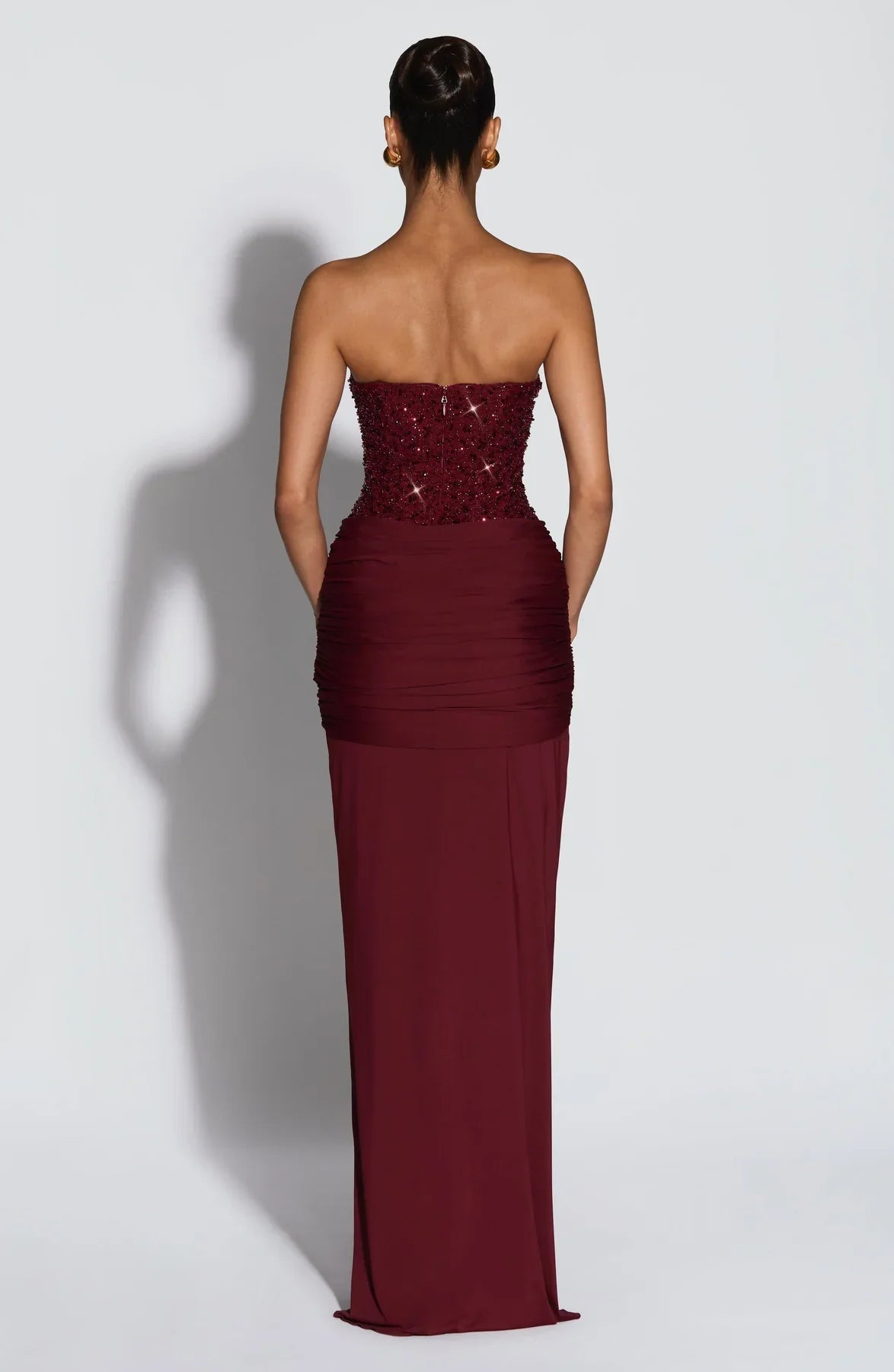 Vestido Longo Corselet de Paetê Modern Dálya