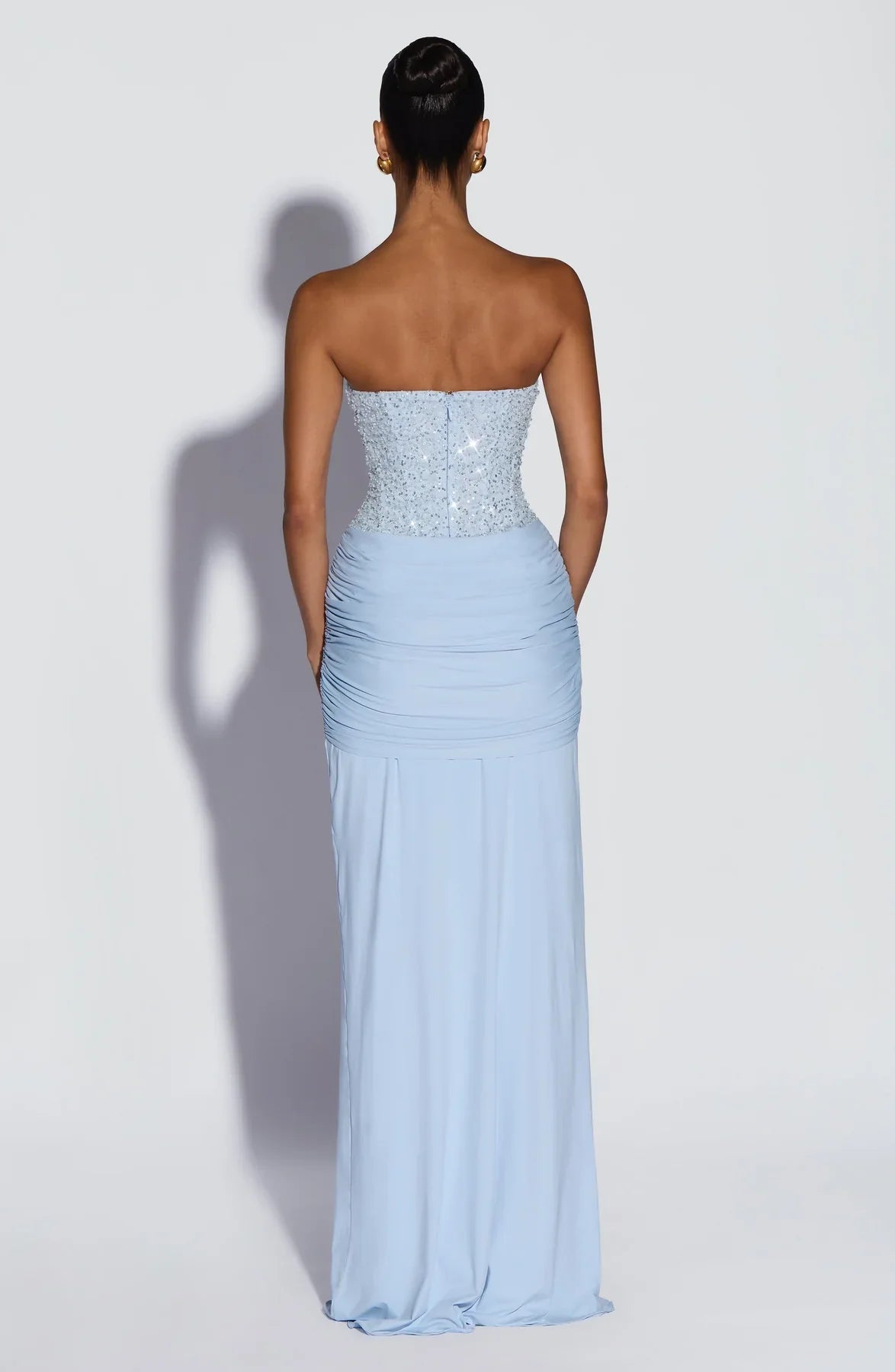 Vestido Longo Corselet de Paetê Modern Dálya